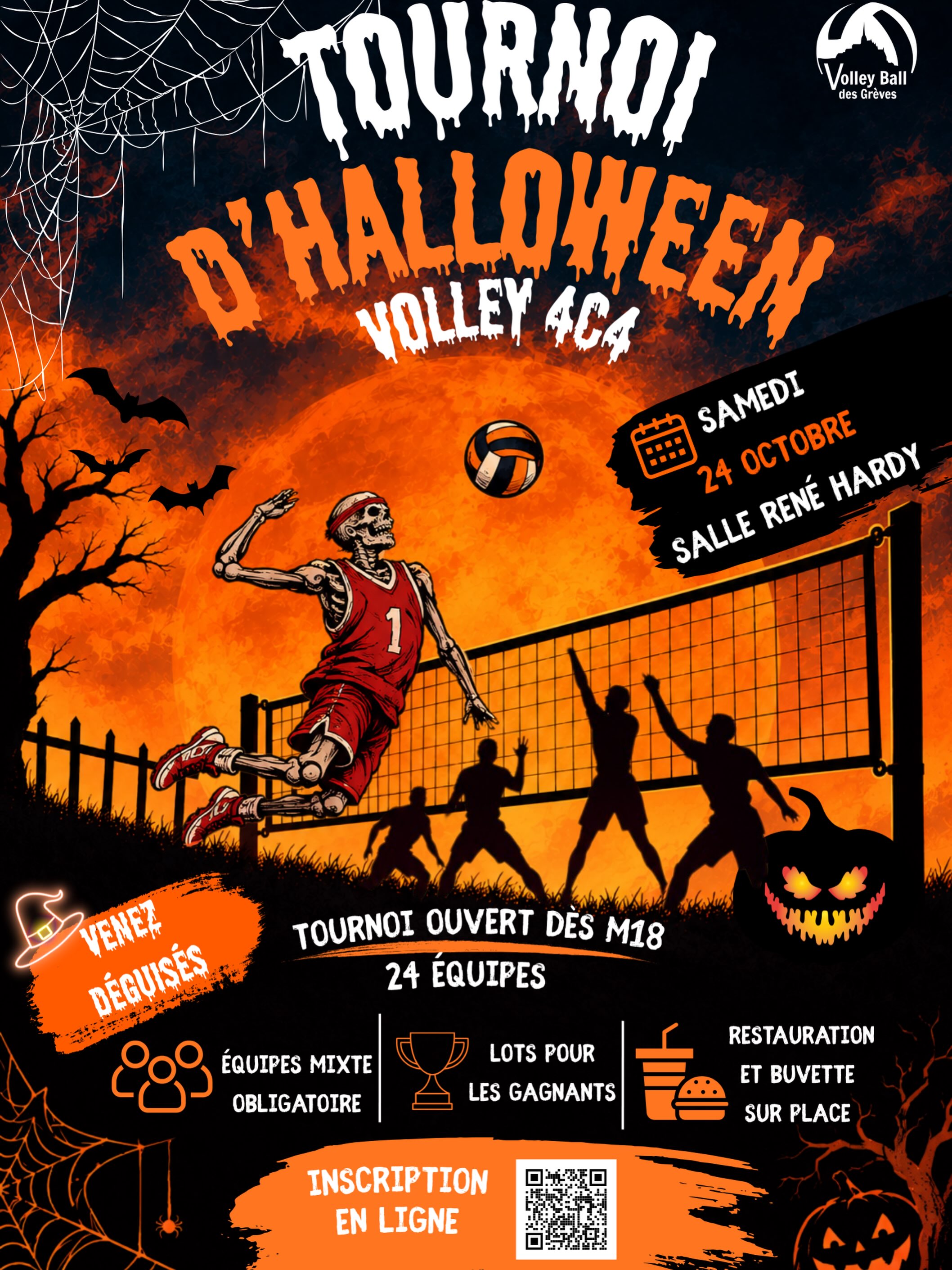 Tournoi d’Halloween – Volley 4x4